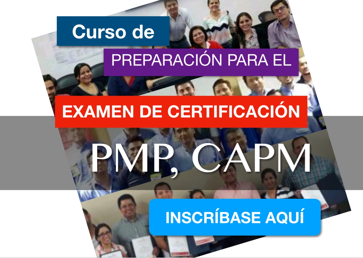 Curso de Preparación para el Examen de Certificación PMP, CAPM con el método RT Fast Tracking.